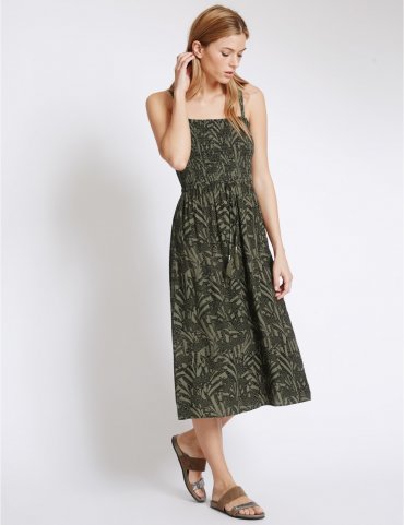 Midi-jurk met dierenprint