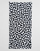 Slowtide Shallows Hills Beach Towel In Monocrome