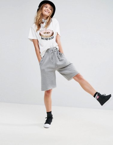 ASOS X LOT STOCK & BARREL Skull Embroidered Board Shorts