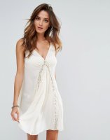 Surf Gypsy Crochet Trim Beach Dress