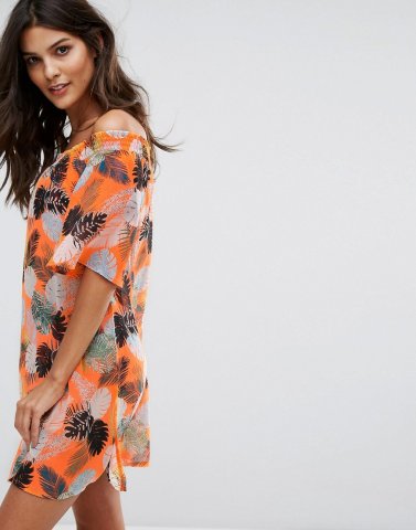 New Look Floral Bardot Dress