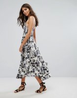 Lira Floral Midi Beach Dress