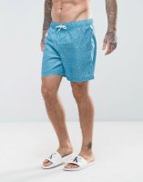 Original Penguin Swim Shorts Floral Print in Blue