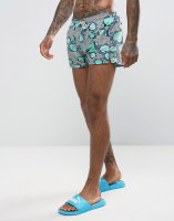 Oiler & Boiler Chevy Swim Shorts In Fish Print