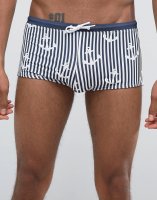 ASOS Swim Hipsters With Anchor Print