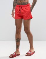 Bershka Swim Shorts In Red