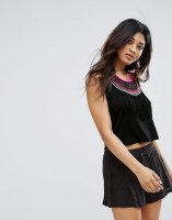 Surf Gypsy Fringe Applique Beach Tank