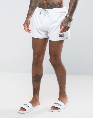 Oiler & Boiler East Hampton Shortie swim short In White