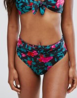 Motel Floral High Waist Bikini Bottom