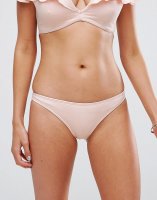 ASOS FULLER BUST Exclusive Faux Suede Hipster Bikini Bottom