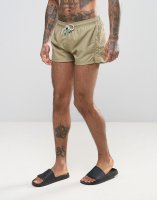 Oiler & Boiler Chevy Swim Short In Khaki