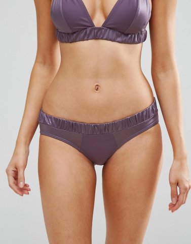 ASOS Satin and Matte Contrast Bikini Bottom