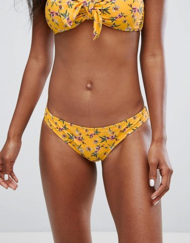 Pimkie Floral Gathered Bikini Bottom