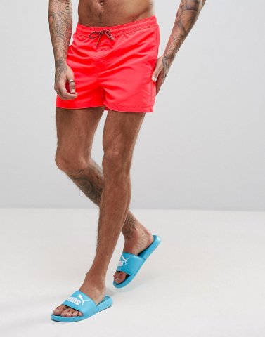 Jack & Jones Swim Shorts Sunset In Coral