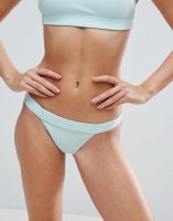 ASOS Mix and Match Deep Band Brazillian Bikini Bottom in Rib