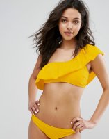 Vero Moda Ruffle One Shoulder Bikini Top