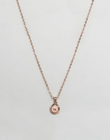 Ted Baker Mini Enamel Button Pendant Necklace