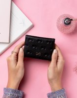Ted Baker Bow Embossed Card Holder