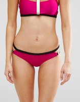 ASOS Metallic Gold Bar Trim Embellished Bikini Bottom