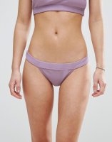 ASOS Mix and Match Deep Band Brazilian Bikini Bottom in Rib