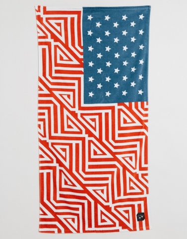 Slowtide Banner Beach Towel In Flag Print