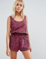 Stella McCartney Animal Print Beach Playsuit