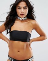 ASOS FULLER BUST Exclusive Jewel Embellished Choker Bikini Top