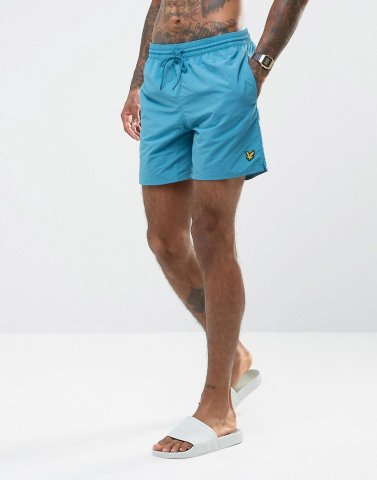 Lyle & Scott Swim Shorts In Light Blue