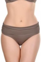 Azure Bikini slip met plooiband